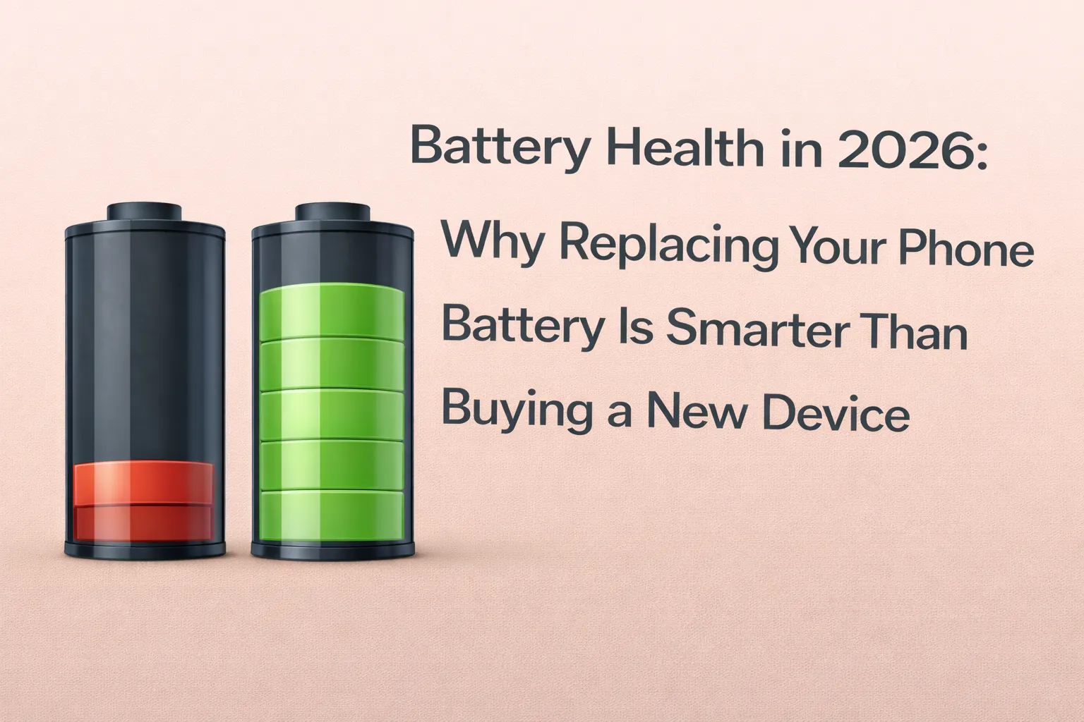 Battery Health in 2026: Why Replacing Your Phone Battery Is Smarter Than Buying a New Device