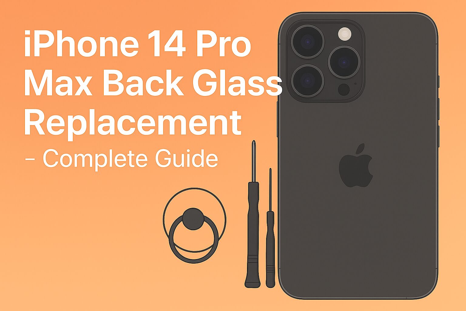 iphone 14 pro max back glass replacement