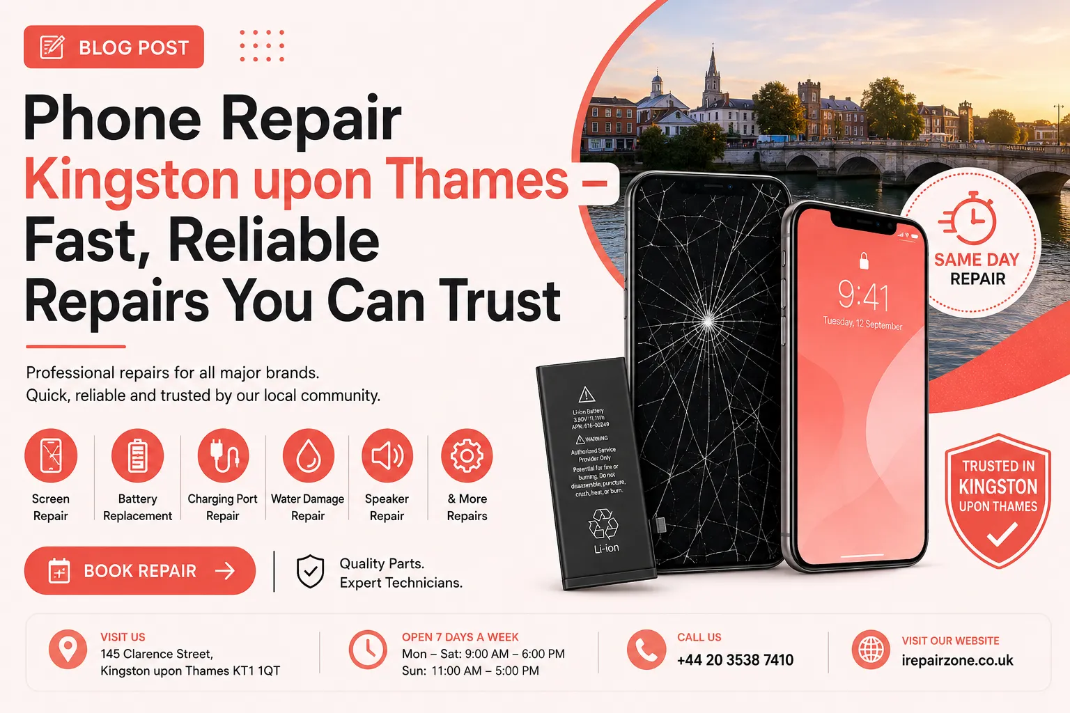 Phone Repair Kingston upon Thames – Fast, Reliable Repairs You Can Trust