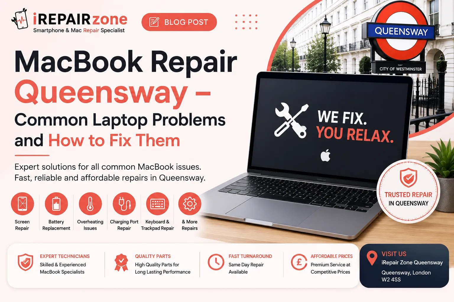 MacBook Repair Queensway – Common Laptop Problems and How to Fix Them