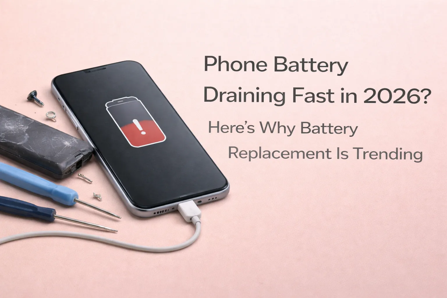 Phone Battery Draining Fast in 2026? Here’s Why Battery Replacement Is Trending