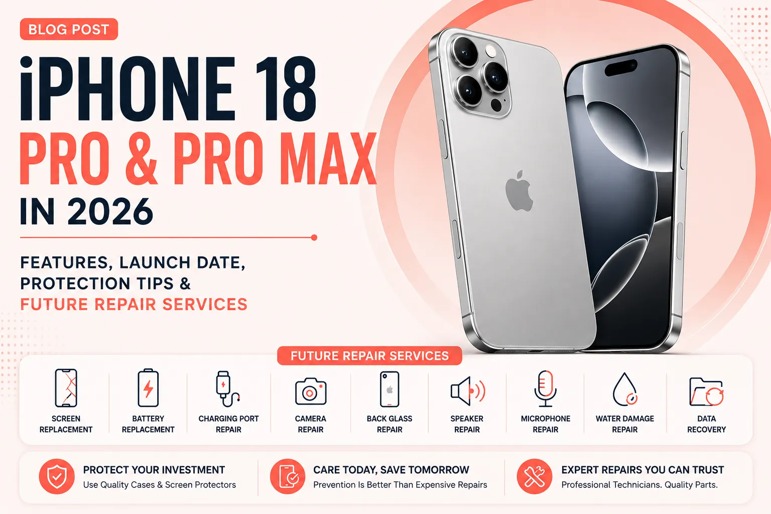 iPhone 18 Pro 2026 – Features, Launch Date & Repair Guide