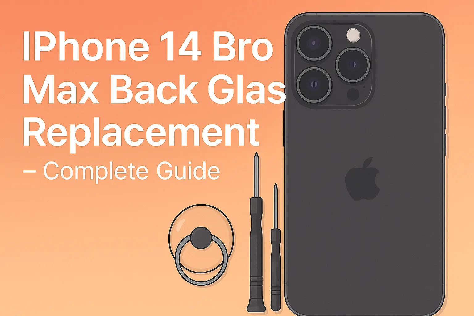iphone 14 pro max back glass replacement
